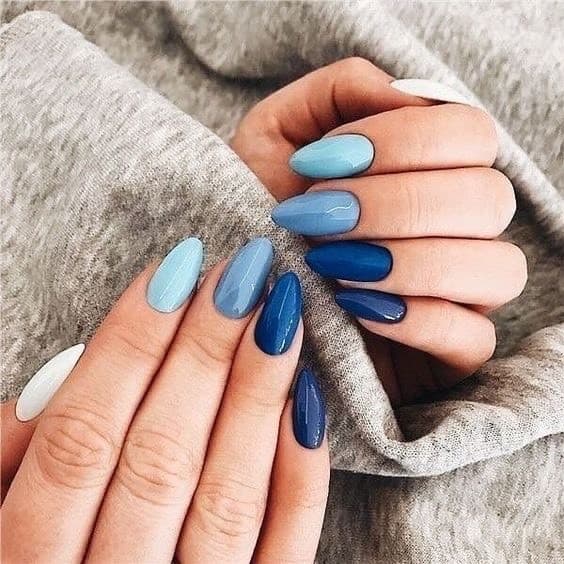 Fashion Nails Blue