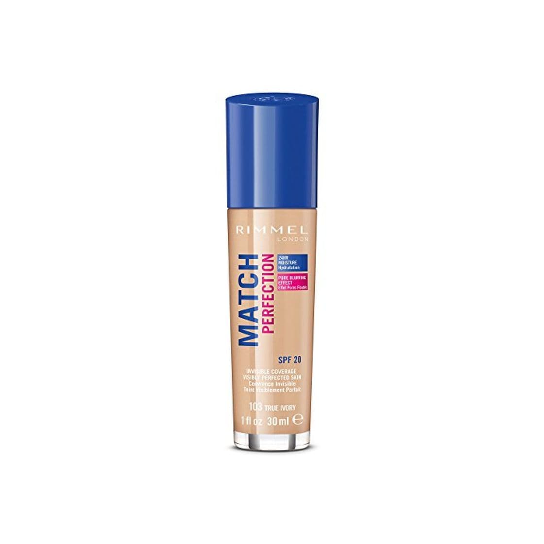 Producto Rimmel London Match Perfection Foundation Base de Maquillaje Tono 103 True Ivory