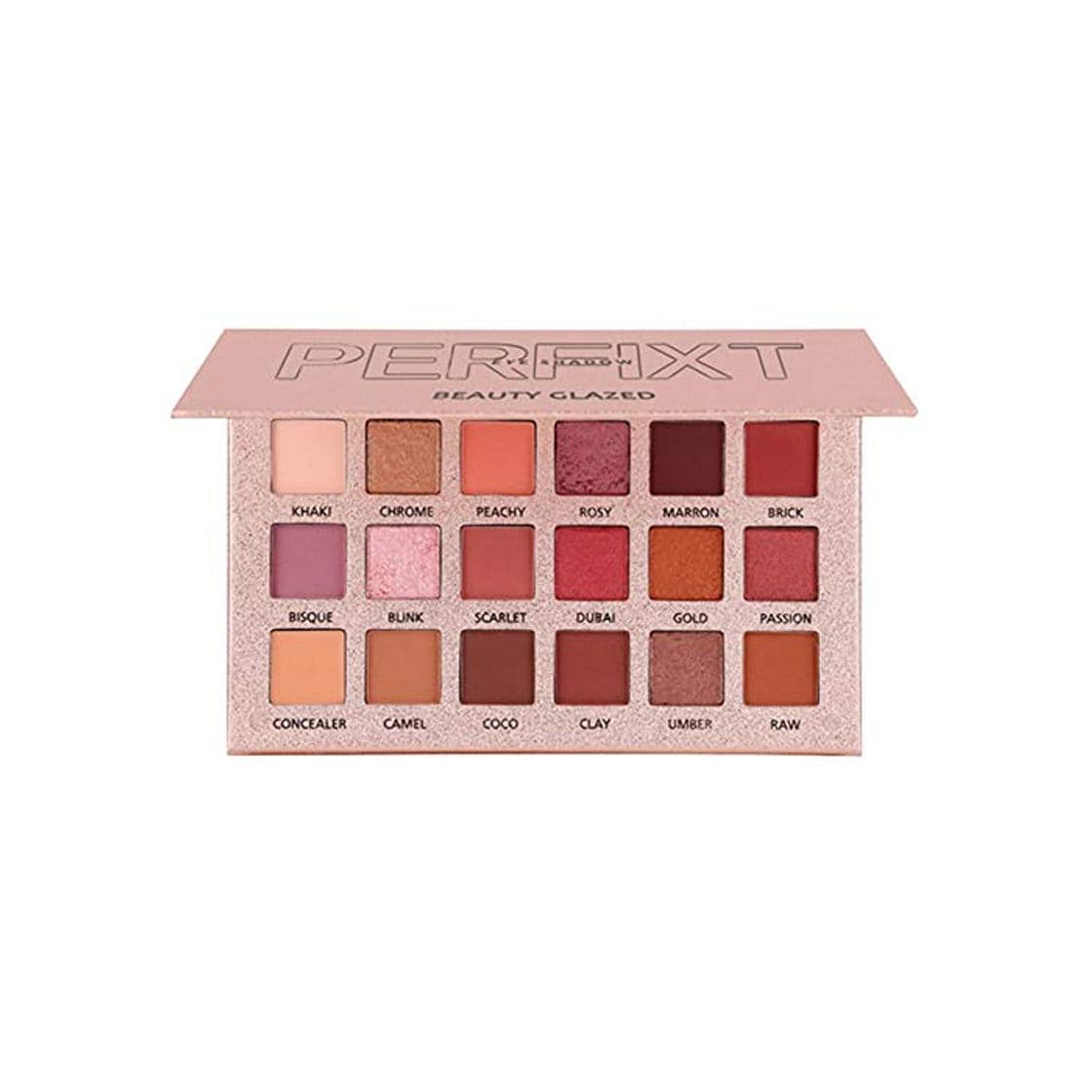 Product Beauty Glazed 18 Colores Paleta de sombra de ojos Maquillaje Brillo Mate