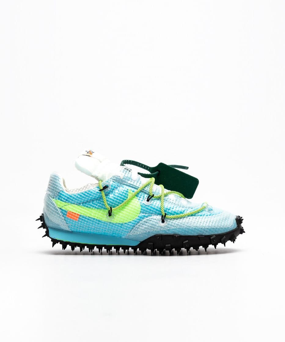 Fashion Nike Women's Waffle Racer x Off White Blue, Green & Black ...