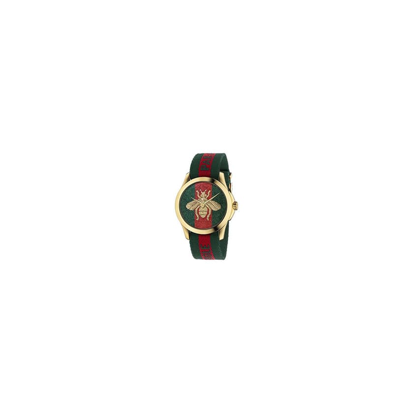 Moda Gucci Reloj Análogo clásico para Unisex de Cuarzo con Correa en Nailon