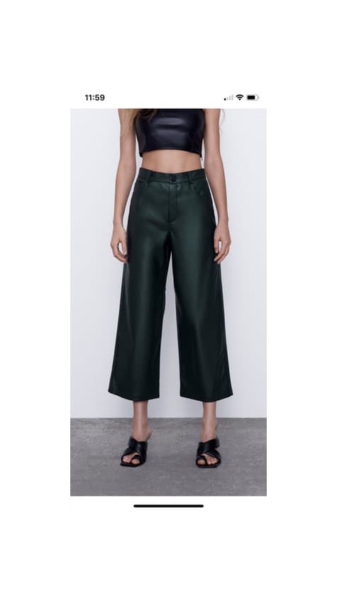 Product Culottes verdes Zara