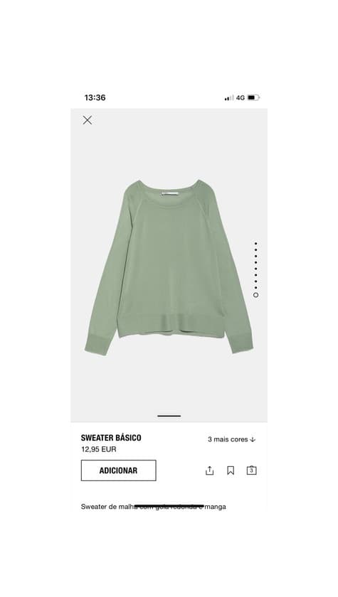 Producto Sweater Zara