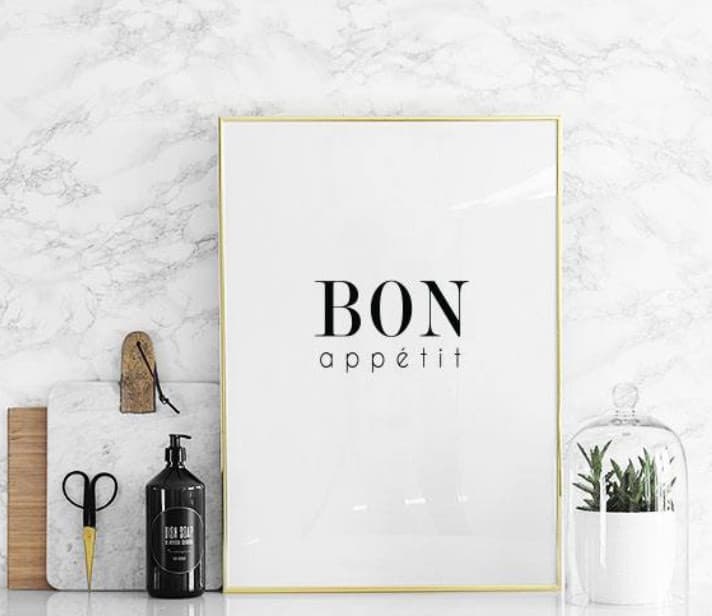 Producto BON APPETIT TEXT POSTER