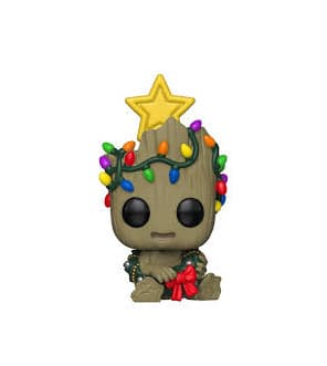 Game Funko Pop Bobble Vinyle Marvel: Holiday-Groot Figura Coleccionable, Multicolor