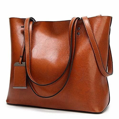 Product Bolsos De Hombro De Mujer Suave Cuero Bolsos Gran Capacidad Retro Vintage