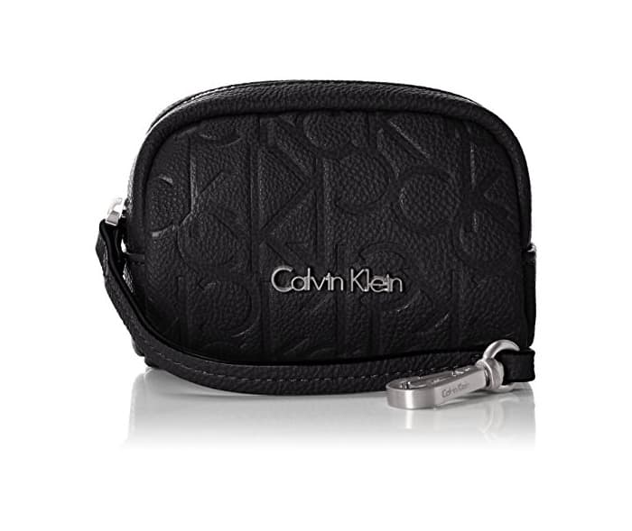 Moda Calvin Klein JeansMISH4 Coin Pouch - Key Cases Mujer, Color Negro, Talla