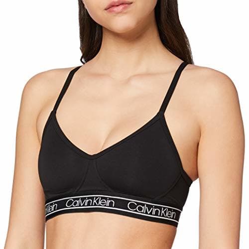 Fashion Calvin Klein Lght Lined Bralette, Sujetador para Mujer, Negro