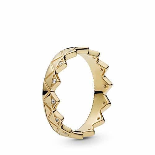 Fashion PANDORA Exotic Crown 18k Gold Plated PANDORA Shine Collection Ring