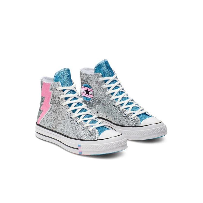 Moda Converse Chuck Taylor CTAS Lift Hi, Zapatillas para Mujer, Blanco