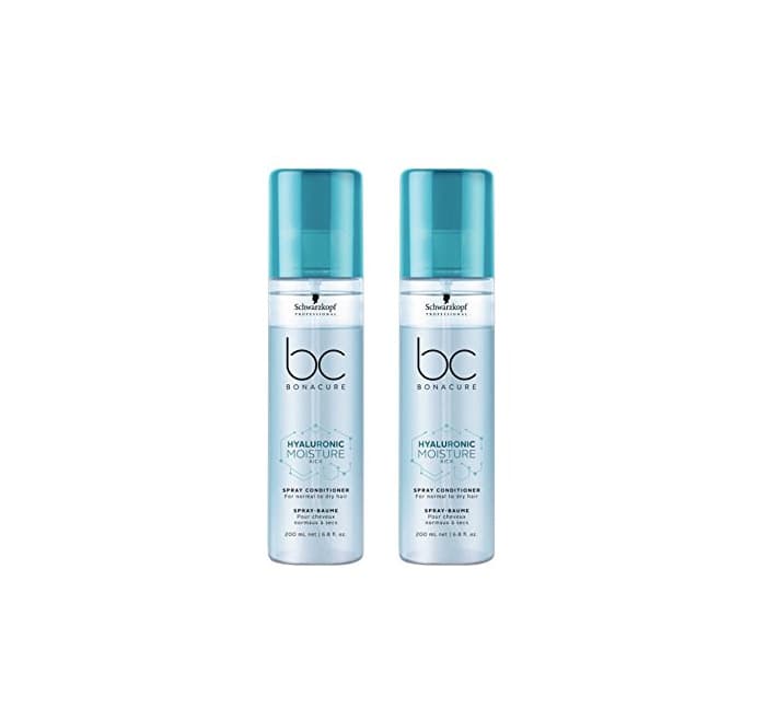 Belleza Schwarzkopf Moisture Kick bonacure hyalu Electronic Crema Spray Conditioner 2 x 200 ml