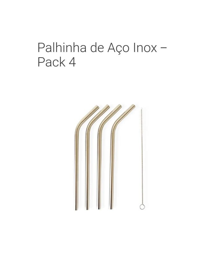 Producto Palhinhas Aço Inoxidável 