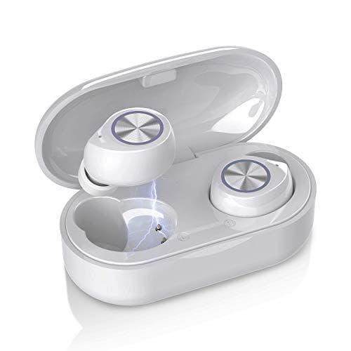 Place QueenDer Auriculares Bluetooth, Auriculares Inalámbricos Bluetooth con Micrófono HiFi Mini In Ear