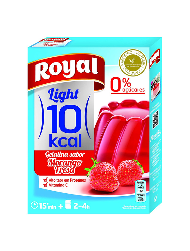 Product Royal Gelatina de Fresa Light - Paquete de 12 x 2.58 gr