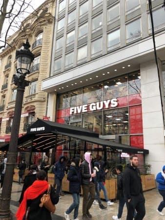 Restaurants Five Guys - Champs-Elysées