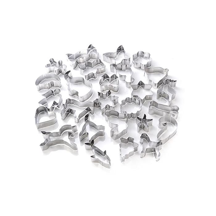 Home GWHOLE 26 x Moldes de Galletas Cortador Acero inoxidable para Pastel