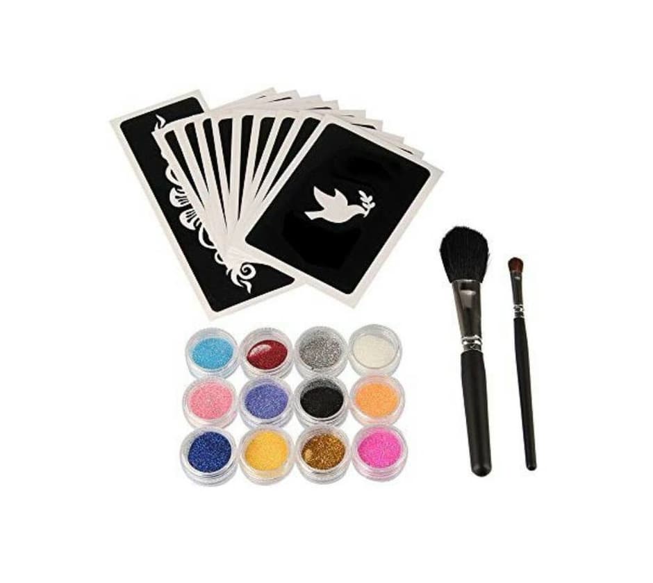 Product Kit para hacer tatuajes de brillantina