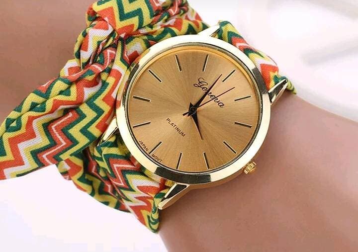 Fashion Reloj con correa de tela