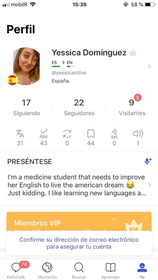 App App para aprender idiomas y conocer gente de otros paises