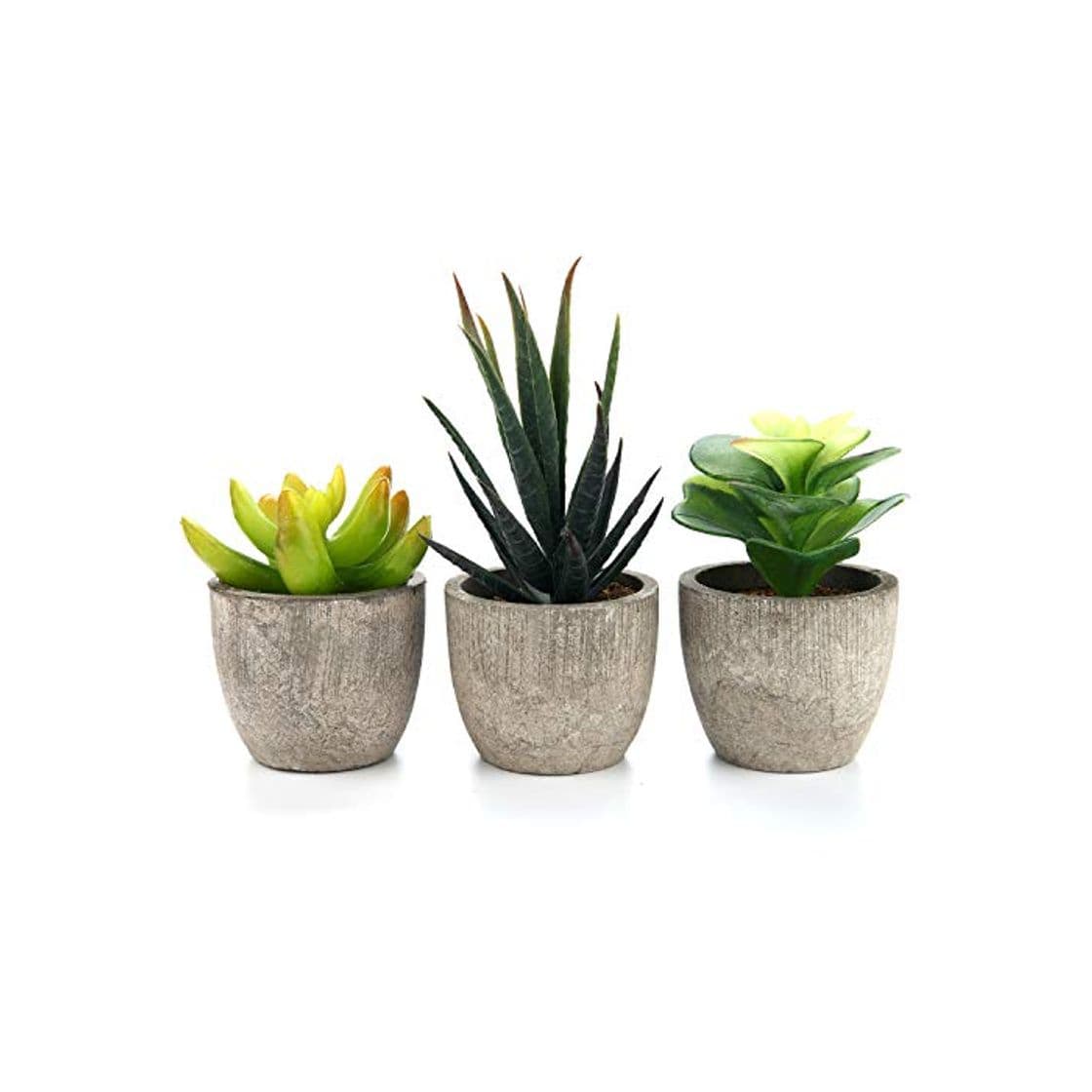 Producto T4U Artificial Serie de Plantas Suculentas Hierba Decorativa de Plástico Colección 2