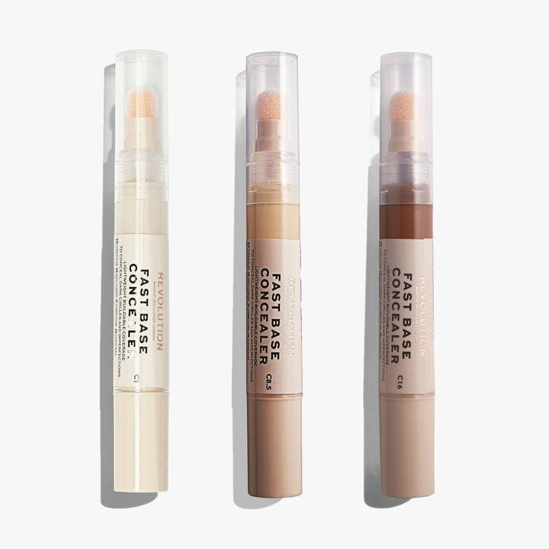 Belleza Makeup Revolution Fast Base Concealer C2 Korektor pod oczy z gąbką