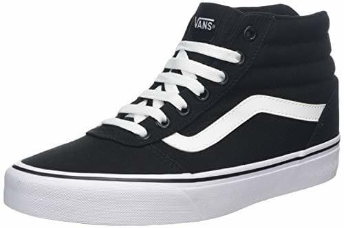 Fashion Vans Ward Hi Mujer, Zapatillas Altas, Negro