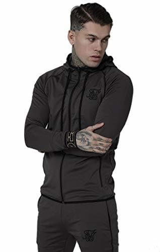 Moda SIKSILK HOODIE CREMALLERA MARENGO