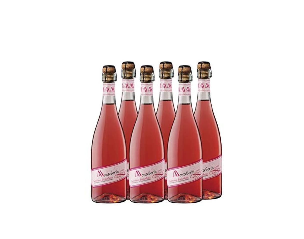 Product Monteberin Lambrusco Rosado - 6 Botellas de 750 ml - Total