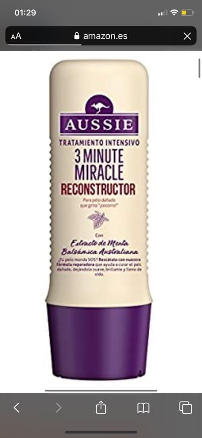 Product Aussie milagro 3 minutos 