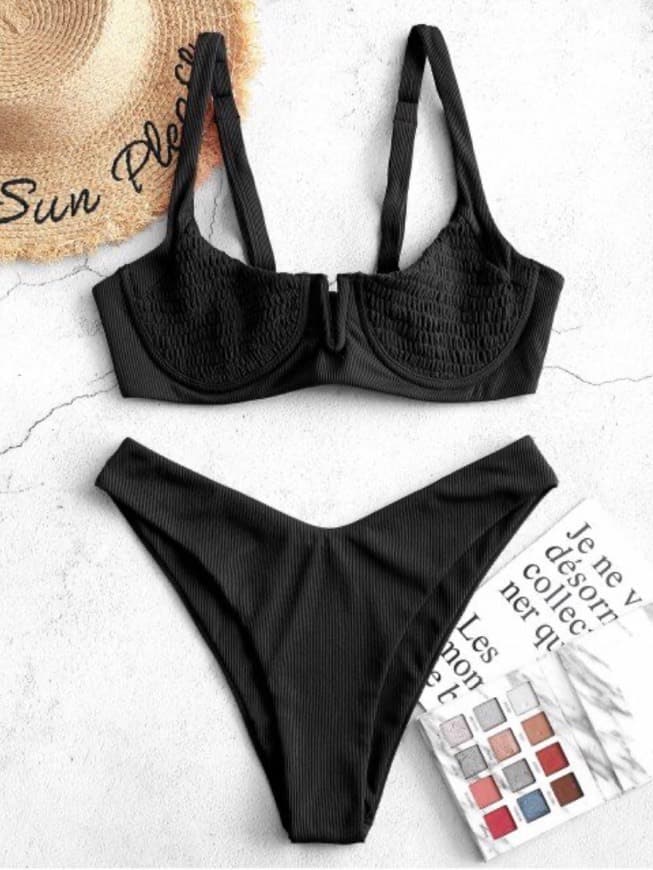 Fashion Bikini zaful balconette preto