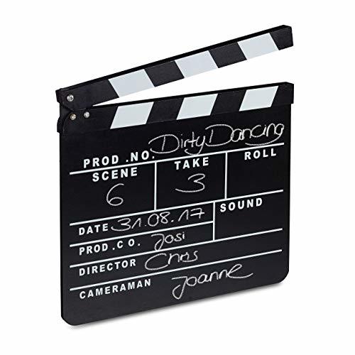 Product Relaxdays- Claqueta Cine para Escribir, Color Negro