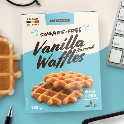 Producto 6 x Waffles com Sabor a Baunilha sem Açúcares 25 g