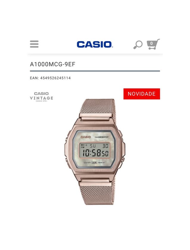 Producto Casio Watch 