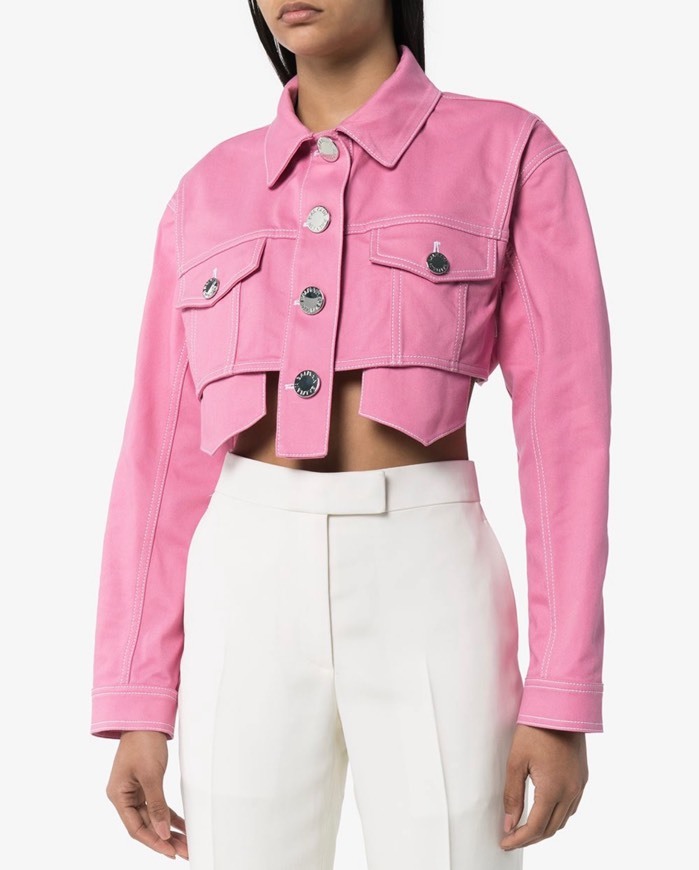 Product Balmain cropped demin jacket 