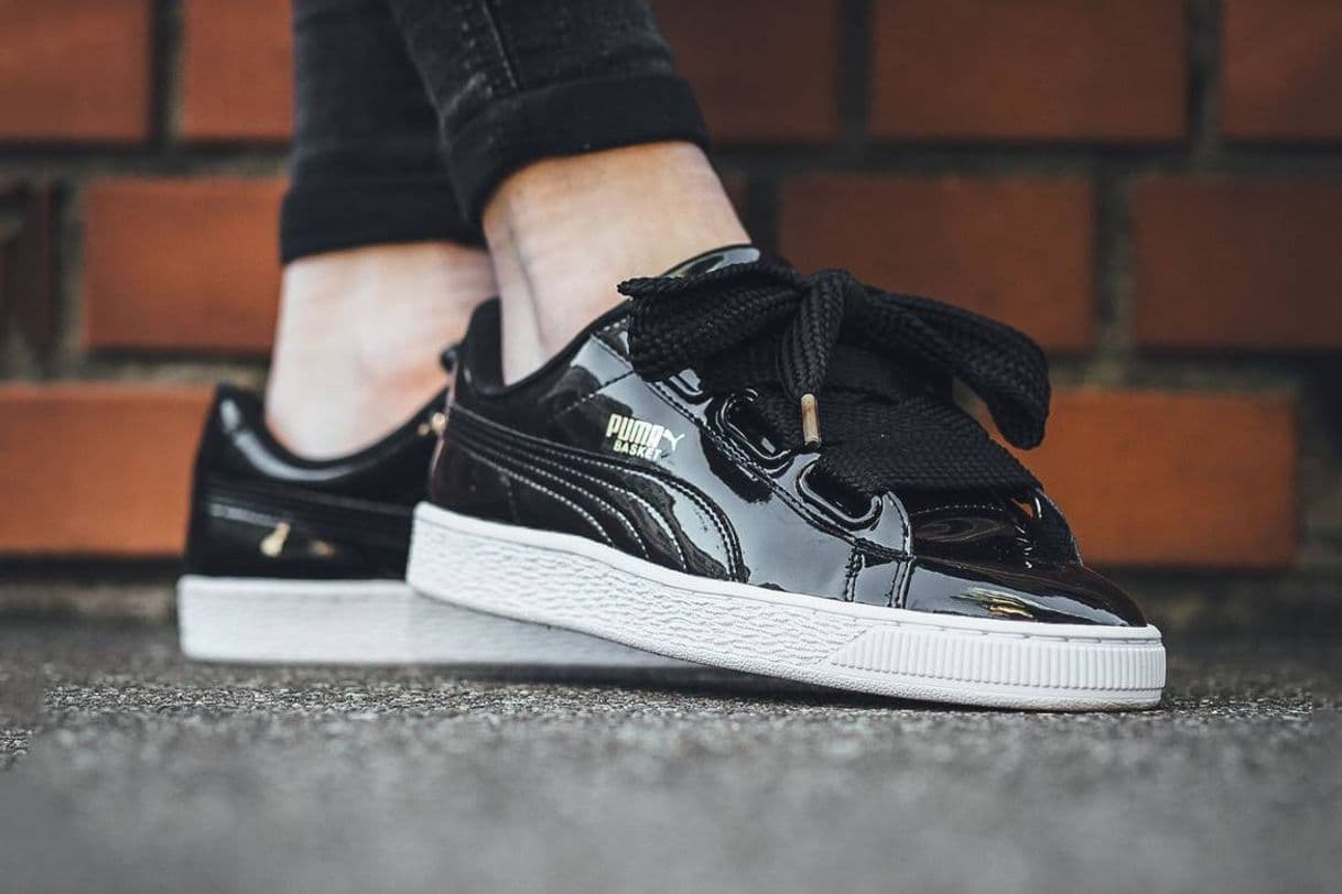 Moda Puma Basket Heart Patent