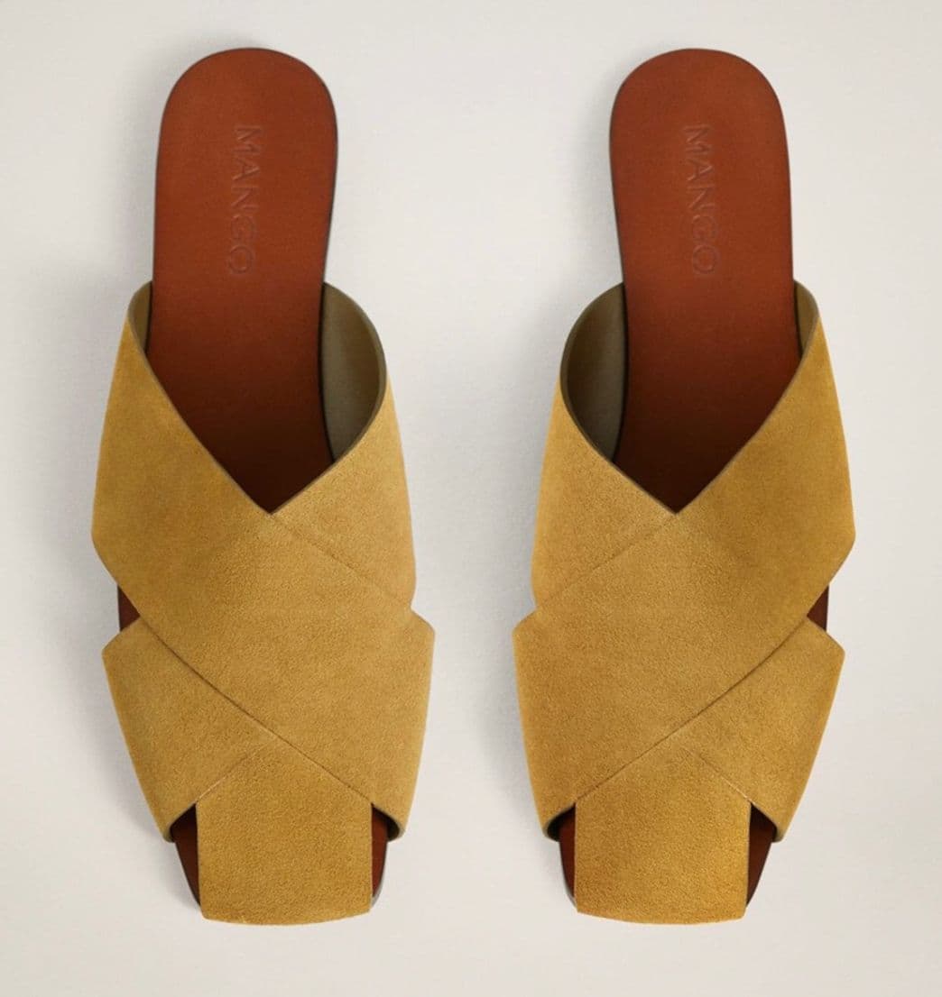 Product Mango leather mules