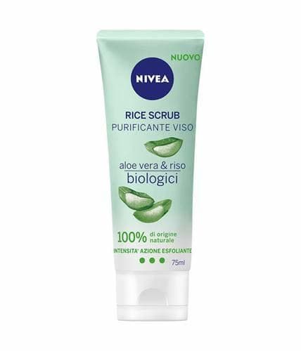 Belleza Nivea Rice Scrub - Limpiador facial con aloe vera y arroz