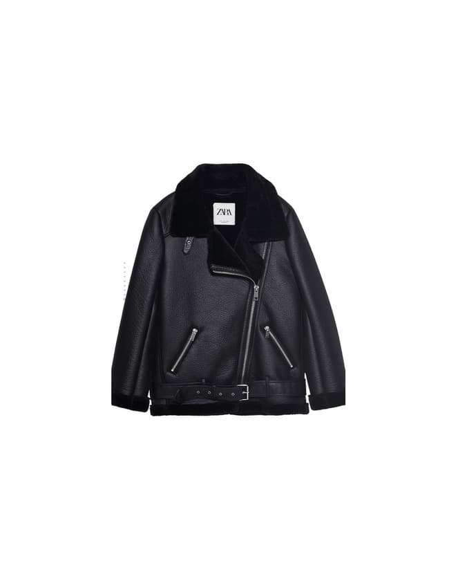 Product Chaqueta aviador negra ZARA