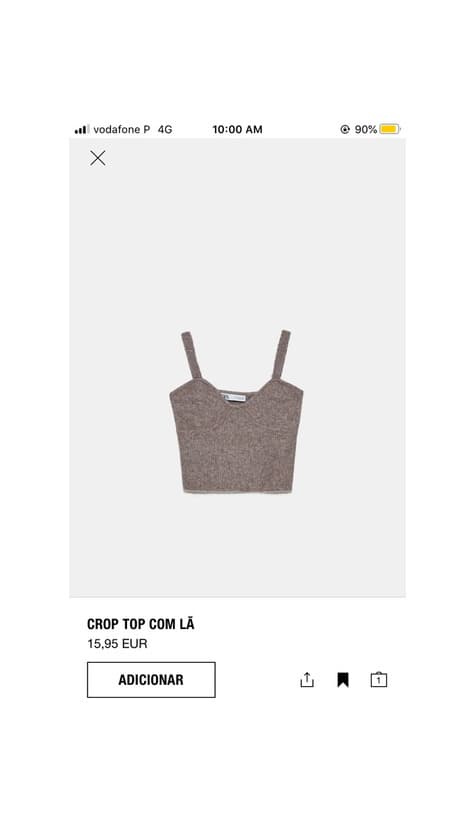 Producto Crop Top Lã