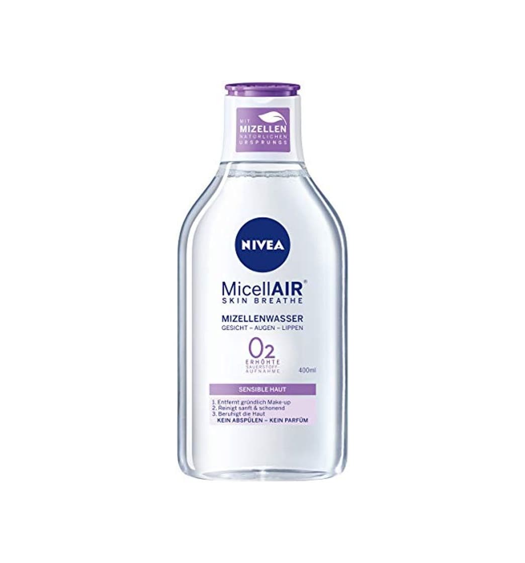 Beauty Nivea Mizell Agua para pieles sensibles, 2 in1 de limpieza y Make Up Entferner,