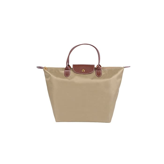 Fashion Fletion - Bolso de tela para mujer caqui S