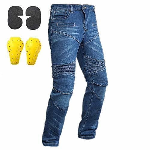 Product Hombre Mujer Motocicleta Pantalones Moto Pantalón Mezclilla Jeans Con Azul