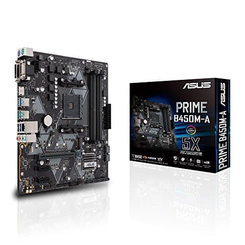 Electrónica Asus PRIME B450M-A - Placa base AMD AM4 mATX con conector Aura