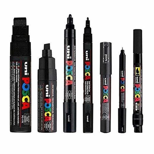 Elemento de la categoría hogar POSCA Black - Full Set of 7 Pens