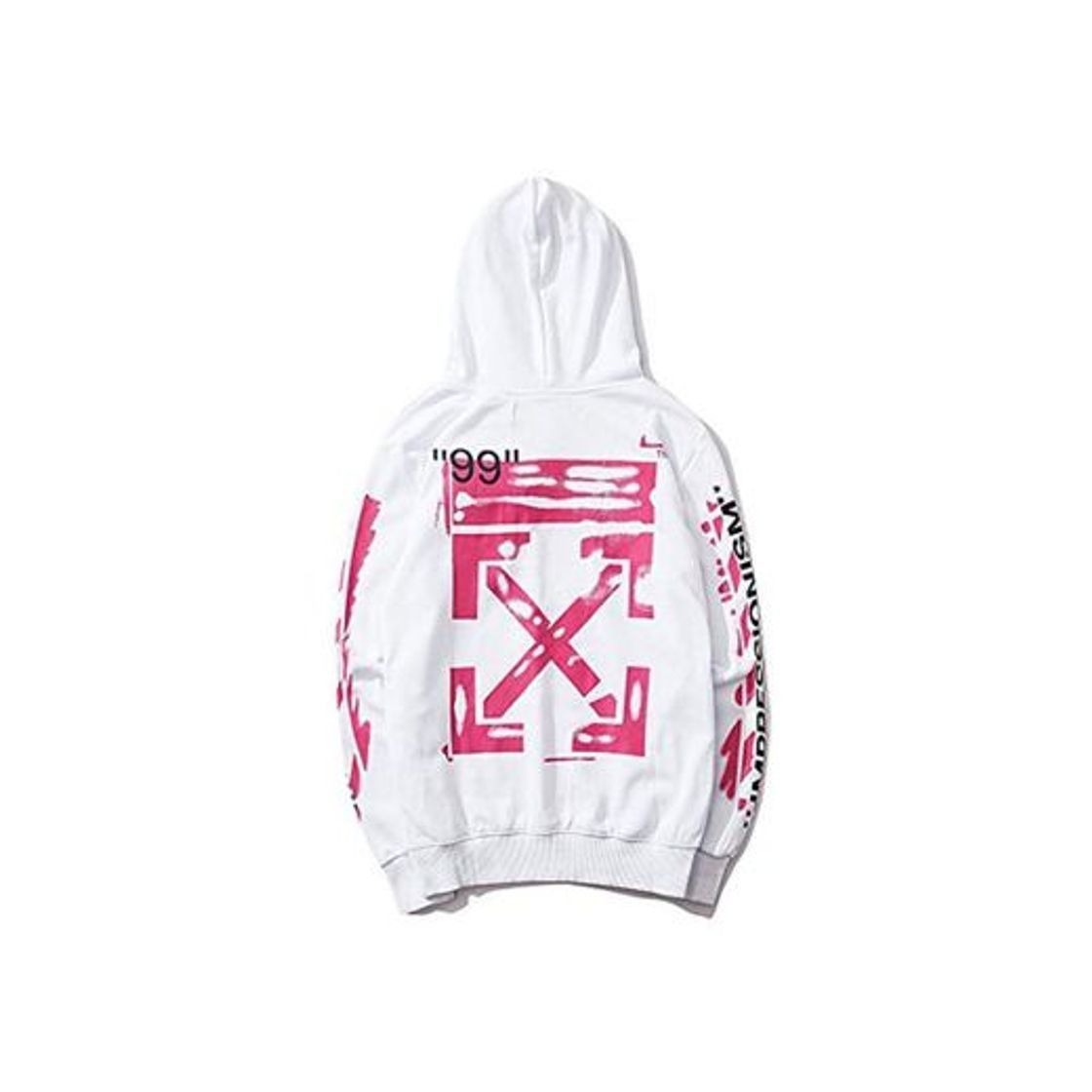 Moda YX Hoodie Off con Capucha Delgada Flecha Doodle Europeo Y Americano De