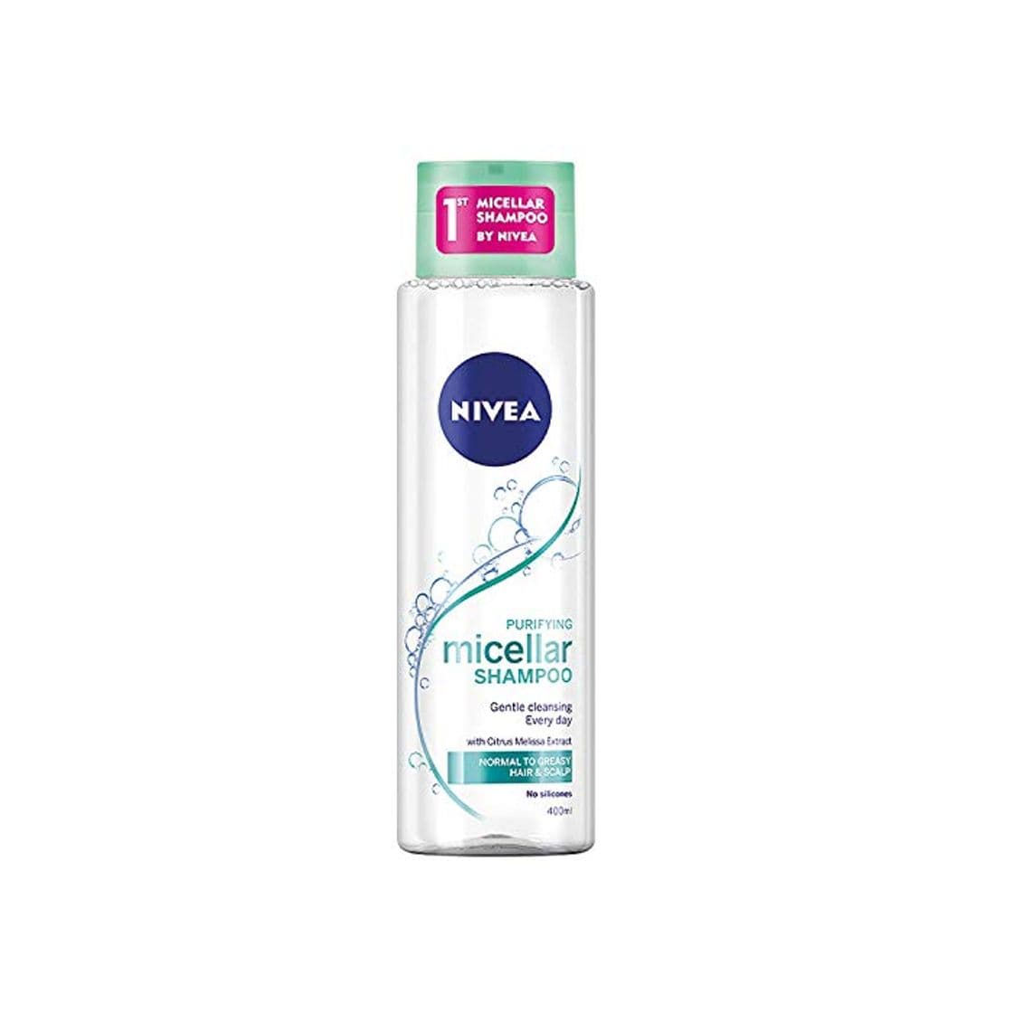 Producto NIVEA champú Micelar purificante de uso diario para cabello normal-graso frasco 400