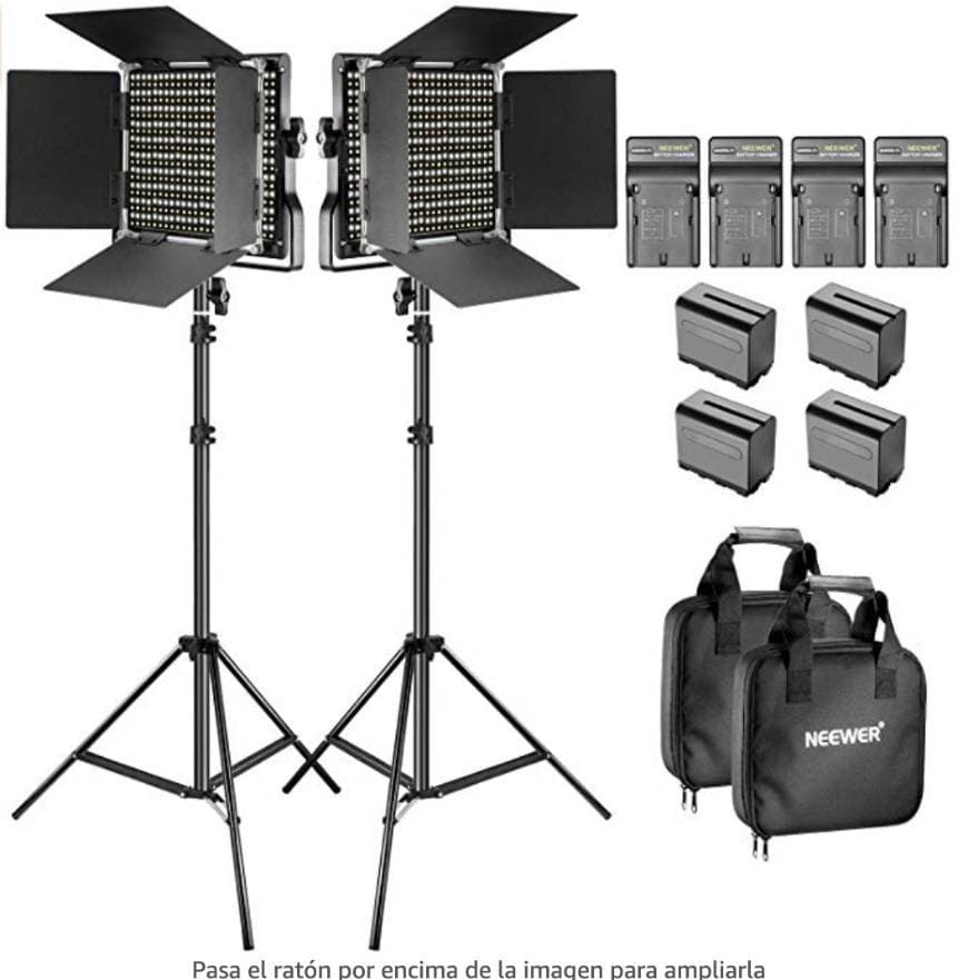 Product Neewe soporte y luz de video led bicolor