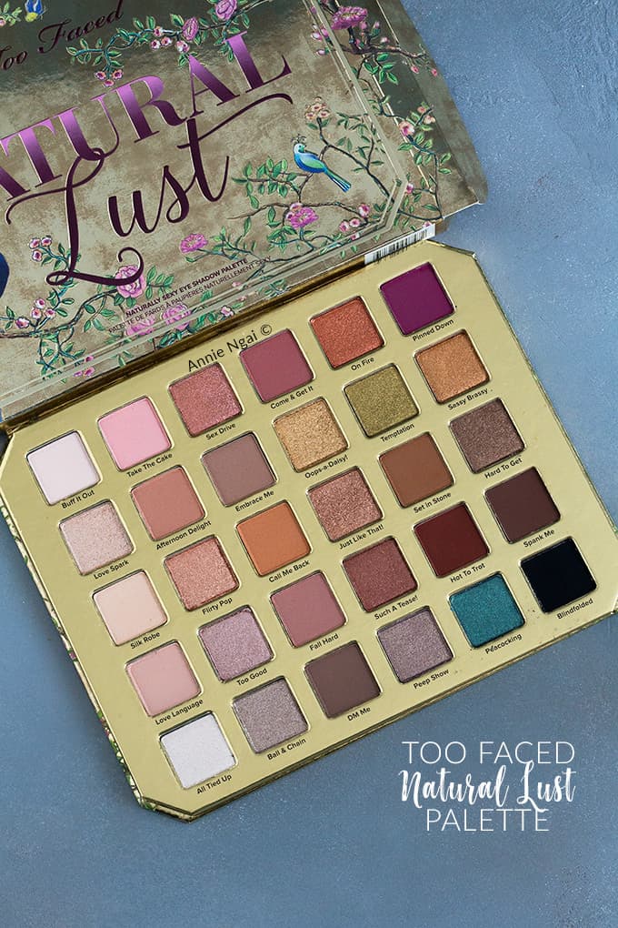 Belleza Too Faced Natural Lust Eye Paleta