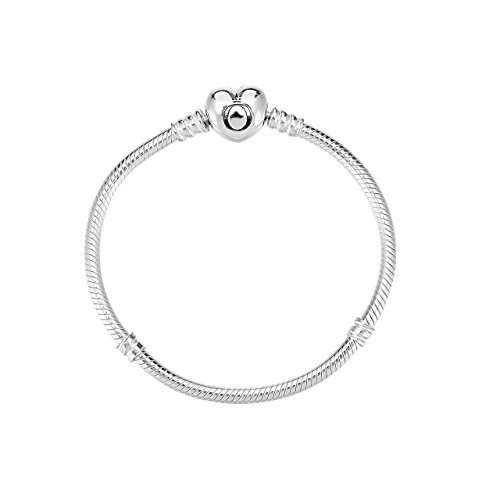 Moda Pandora Pulsera charm Mujer plata