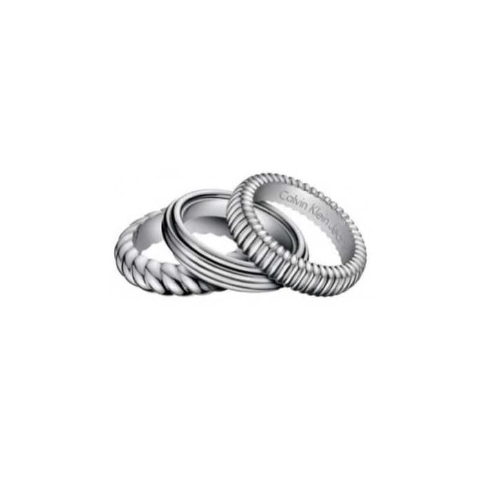 Moda Calvin Klein KJ17AR010108 - Anillo de Mujer de Acero Inoxidable